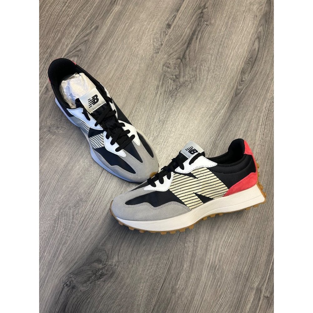 Mens New Balance 327 Athletic Shoe - Gray / Black / Red